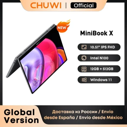 CHUWI MiniBook X Laptop Tablet 2 In 1 Intel N100 10.51" FHD IPS Screen 12GB LPDDR5 512G SSD Windows 11 Notebook 1200*1920